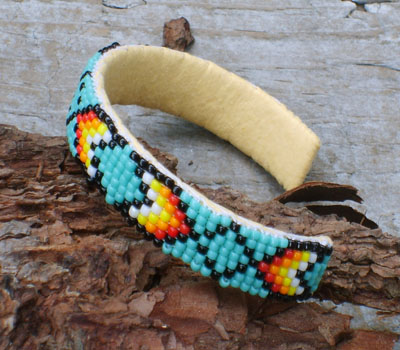 Native American Indian Beaded Bracelet-D